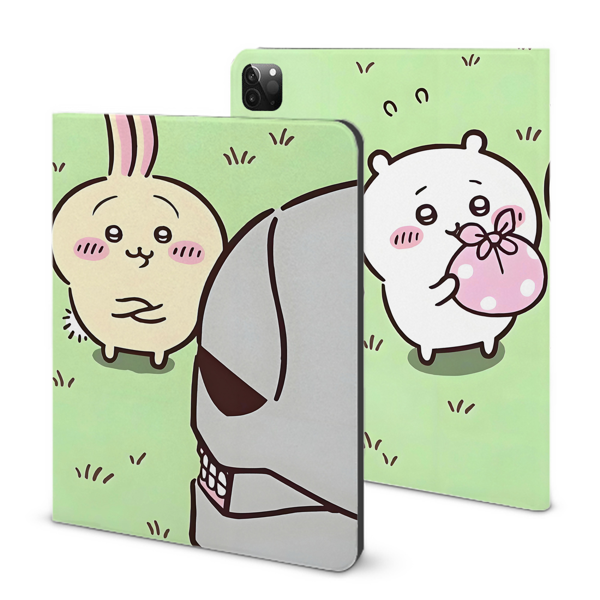 （画像用） ちいかわ Chii-kawa IPadケース ペンホルダー付き ブックスタイルデザイン